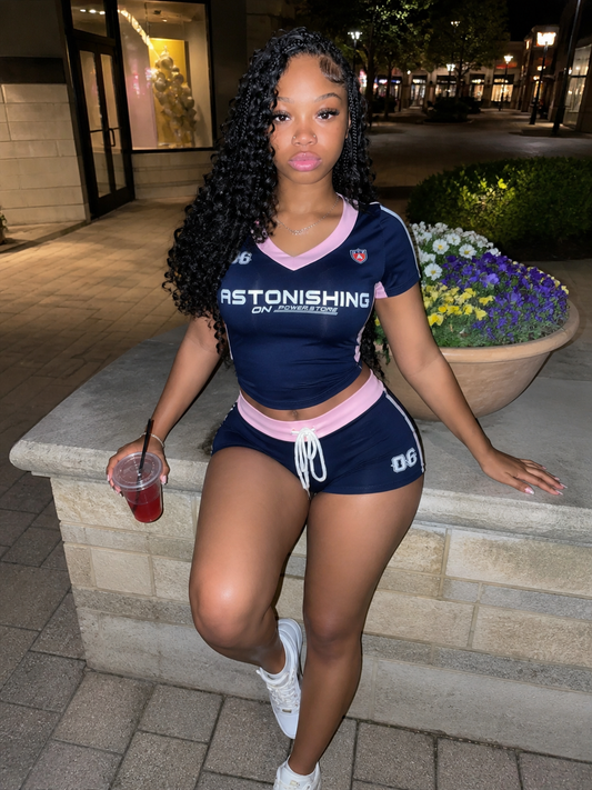 Blue Astonishing 2 Pc Set