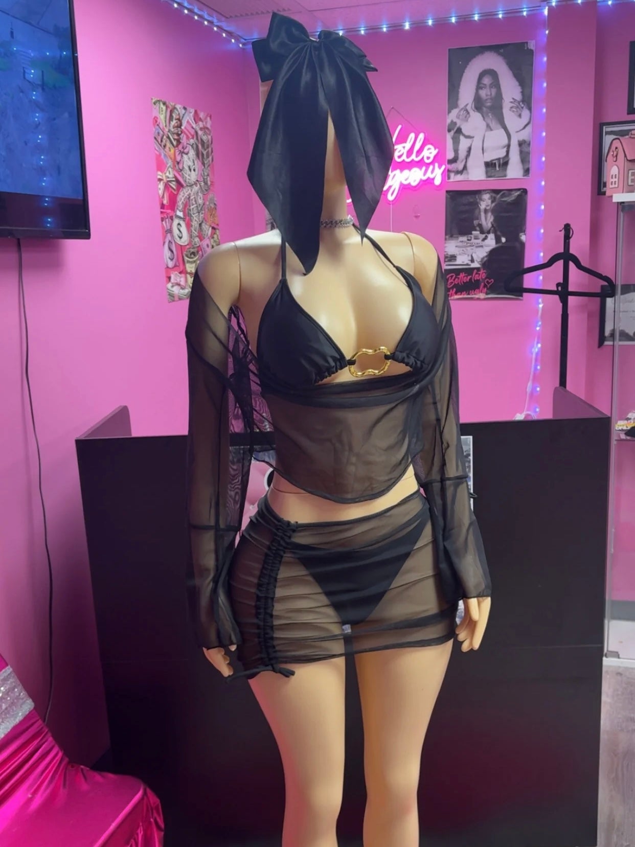 Dark Heat Bikini 3 Pc Set